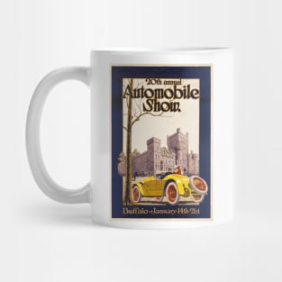 20th Annual Automobile Show, Buffalo New York - Advertising Poster Mug